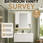 Modern White Bathroom Vanity Set